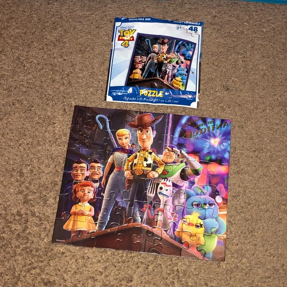 Disney Toy Story 4 Puzzle Lot, Includes 4 puzzles - all pieces included